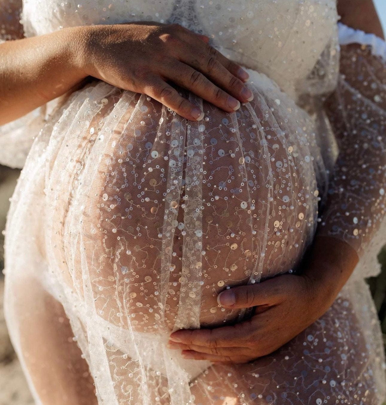 Empress Sparkly Two Piece Maternity Photoshoot Set