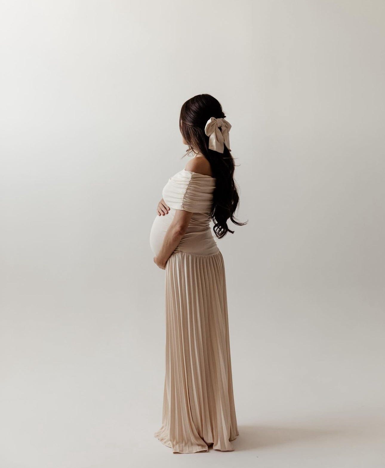 Field of Dreams Maxi Dress - Baby Shower Dress - Maternity Photoshoot Dress