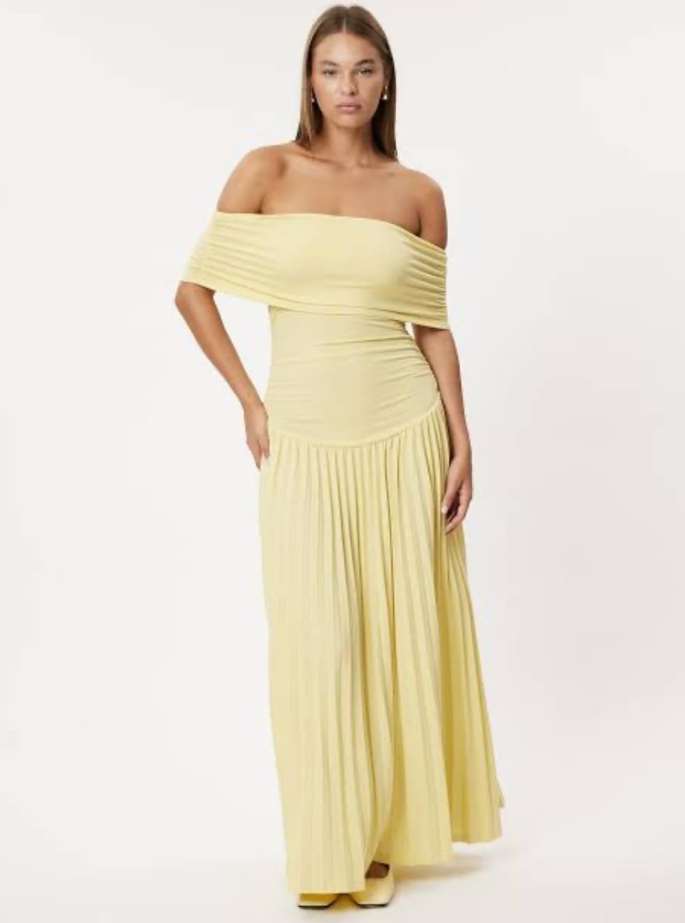 Field of Dreams Maxi Dress - Buttercup Yellow Baby Shower Dress