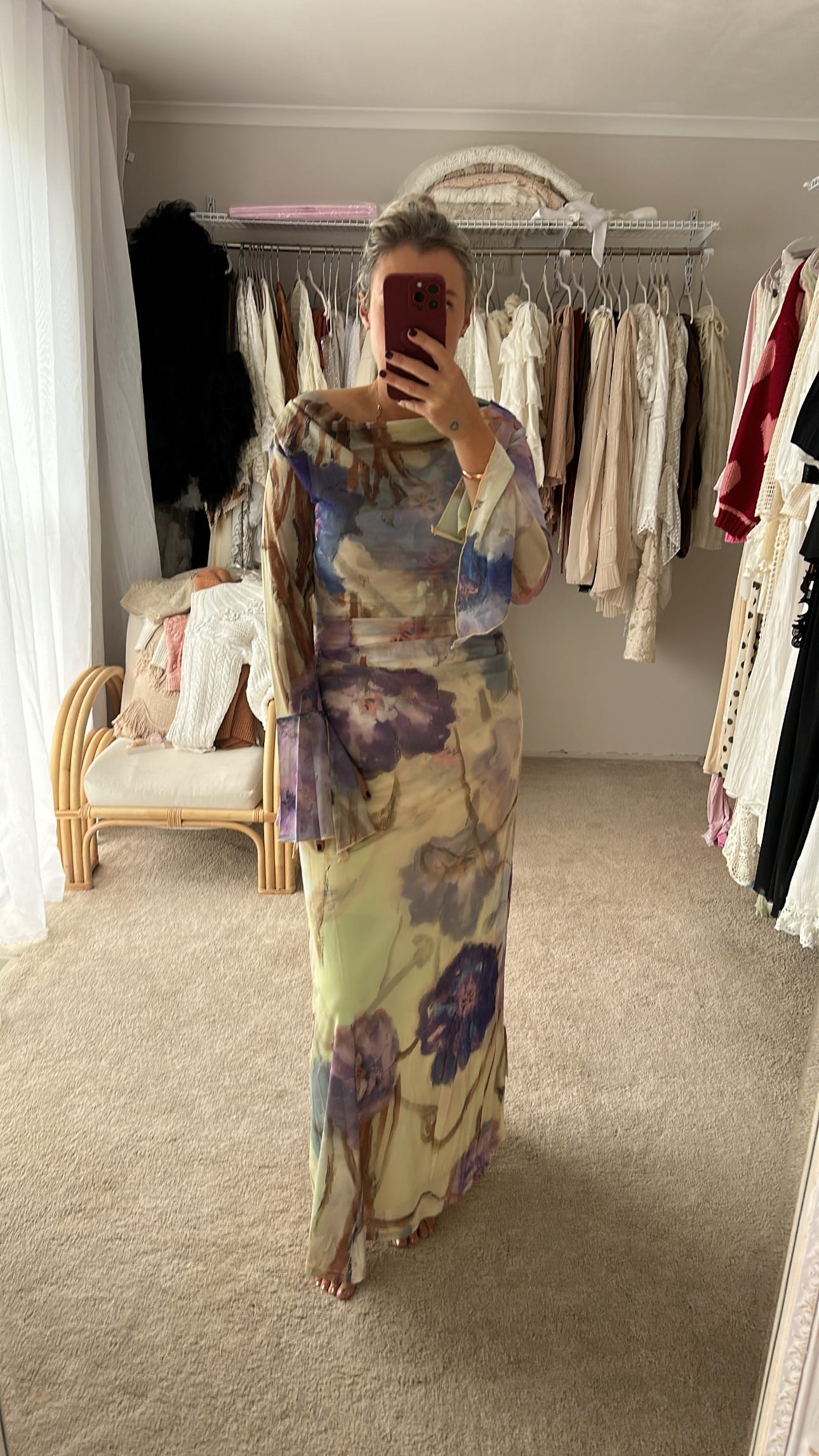 Yellow Floral Maxi Dress