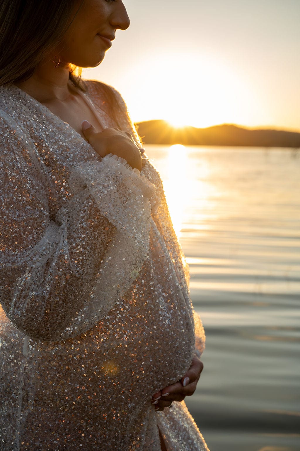 Ivy Beaded Maternity Photoshoot Robe