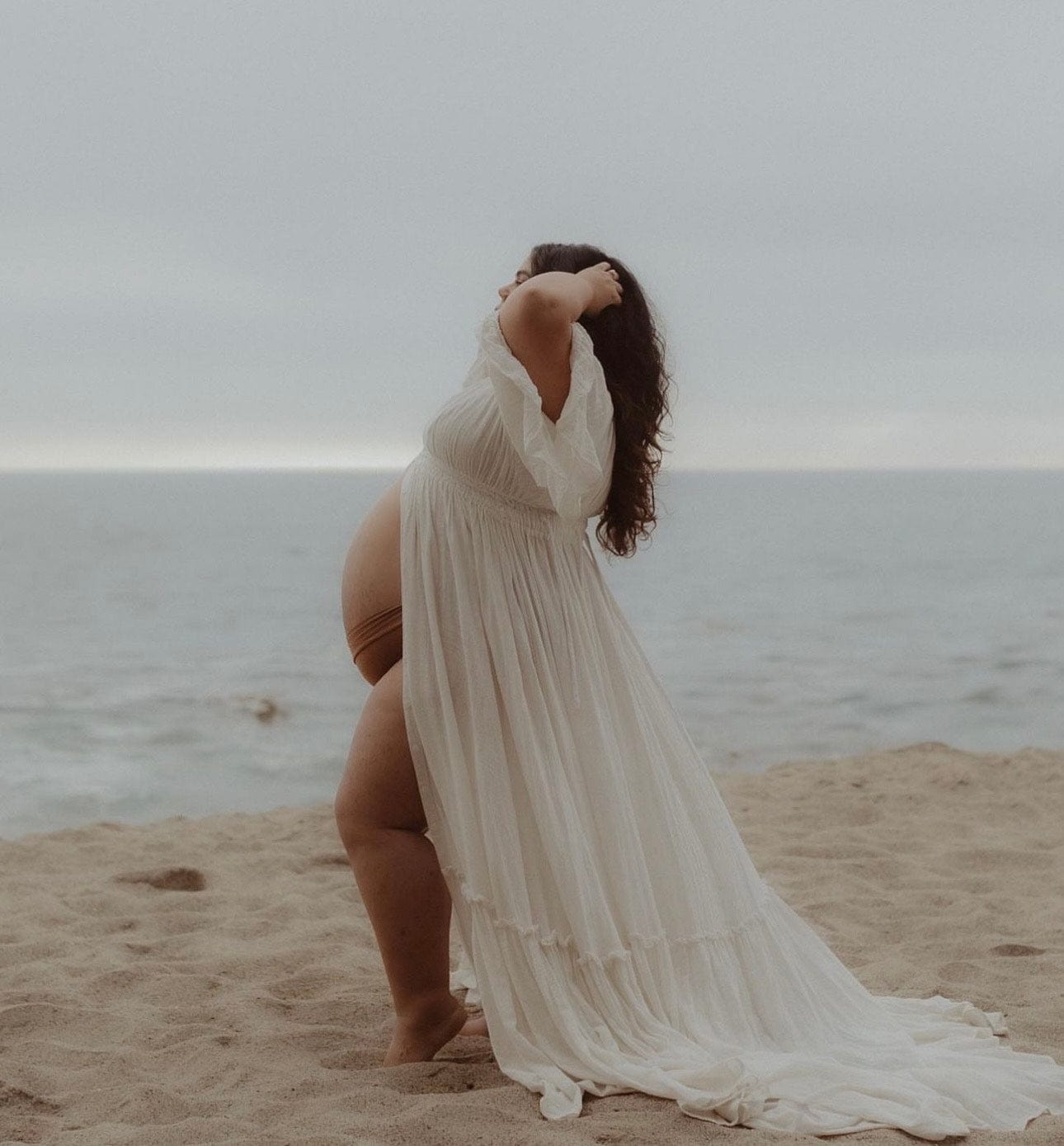 We Are Reclamation Ruffle Me Open Gown - Ivory