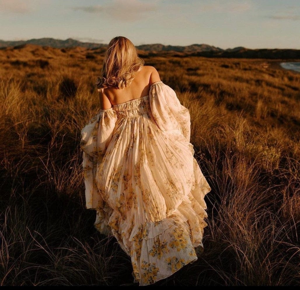 Hire Rooh Poppy Maxi Dress - Strapless Maternity Photoshoot Dress