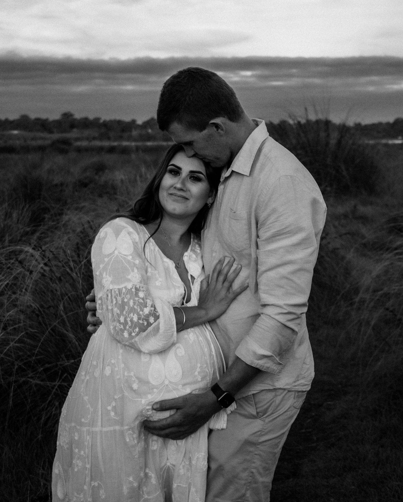 Before, During and After Bump Dress Hire - Sacred Bundle Tallulah Lace Maxi Dress - Maternity Photoshoot Dress