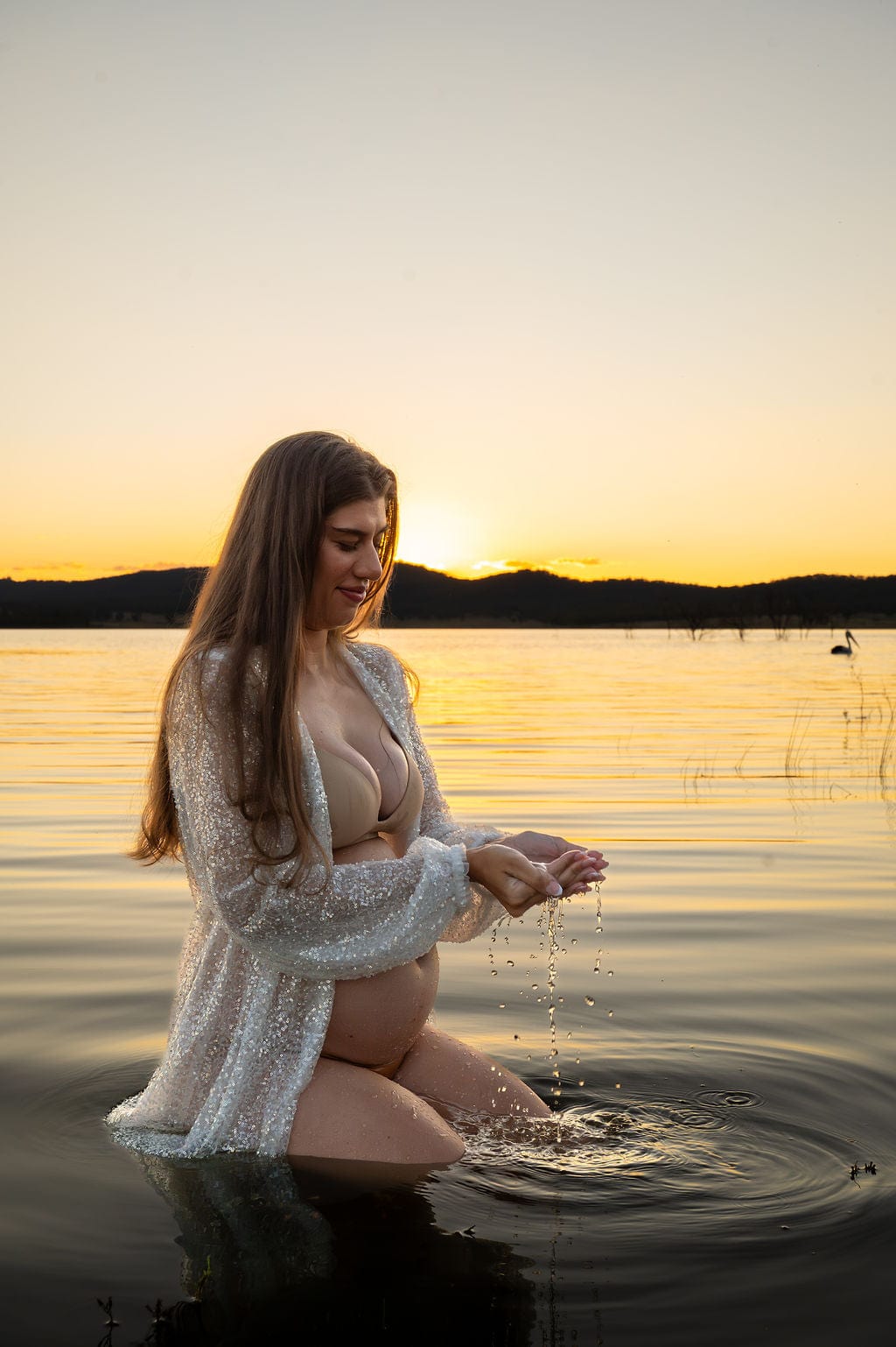 Ivy Beaded Maternity Photoshoot Robe
