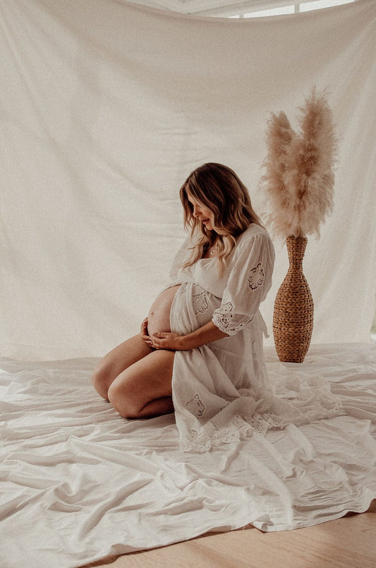 Co and Ry Marigold Dress: Bump Friendly Dress - Baby Shower Dress - Family Photoshoot Dress Hire - Exposed Belly Photoshoot Dress - Maternity Dress Hire - Maternity Photoshoot Dress Hire