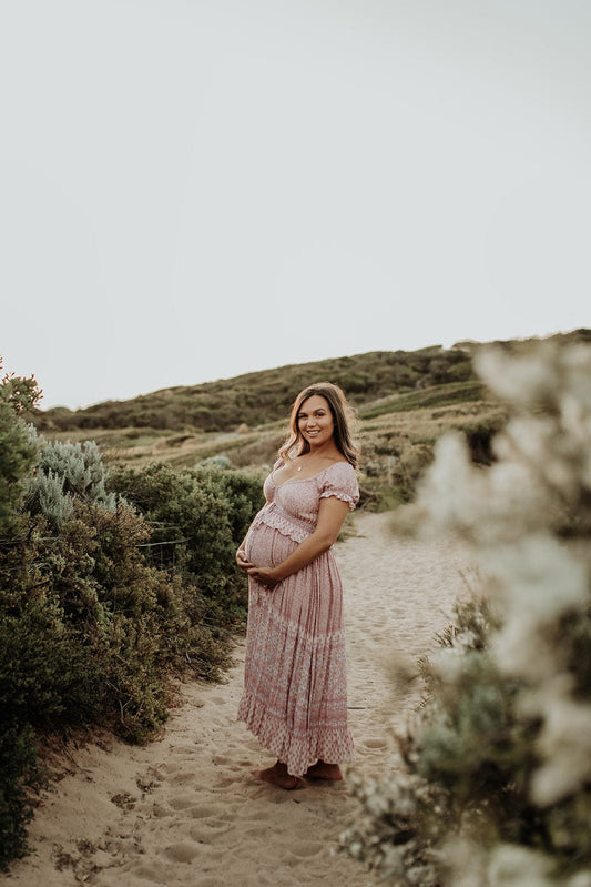 Coven & Co Bloom True Romance Gown - Maternity Photoshoot Dress - Baby Shower Dress