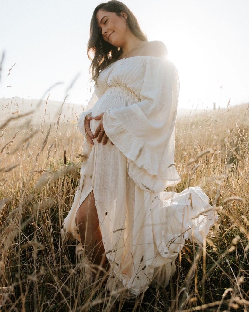 We Are Reclamation Ruffle Me Open Gown - Ivory