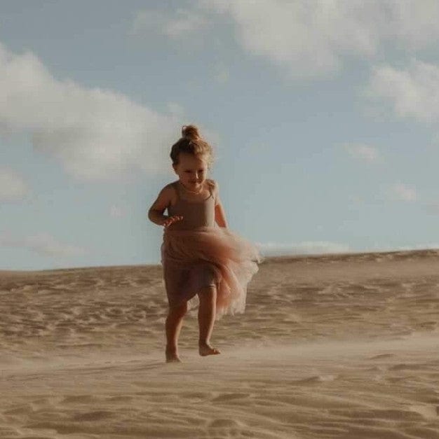 Mia Dress - Dusty Rose Girl Dress