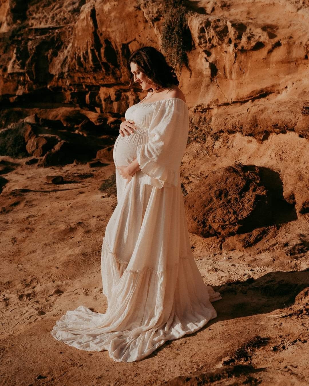 We Are Reclamation Ruffle Me Open Gown - Ivory