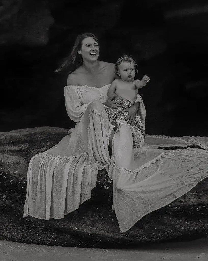 We Are Reclamation Ruffle Me Open Gown - Ivory