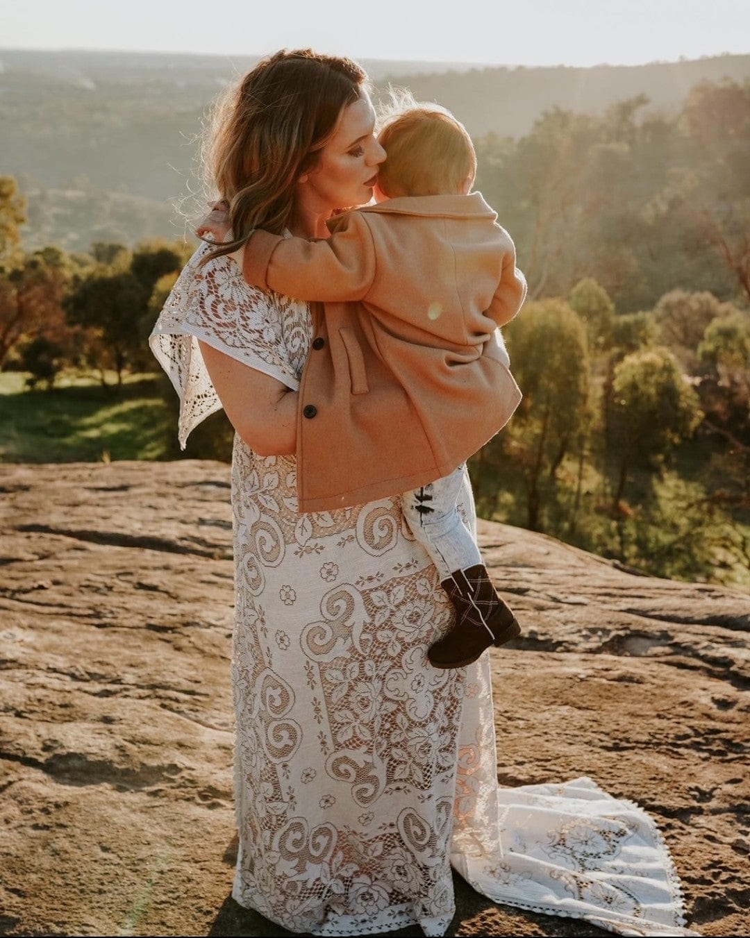Chloe Lace Dress - Maternity Photoshoot Dress - Elopement Wedding Dress