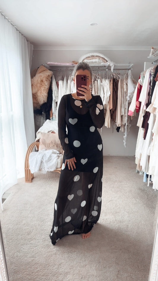 Love Me Mesh Baby Shower Dress