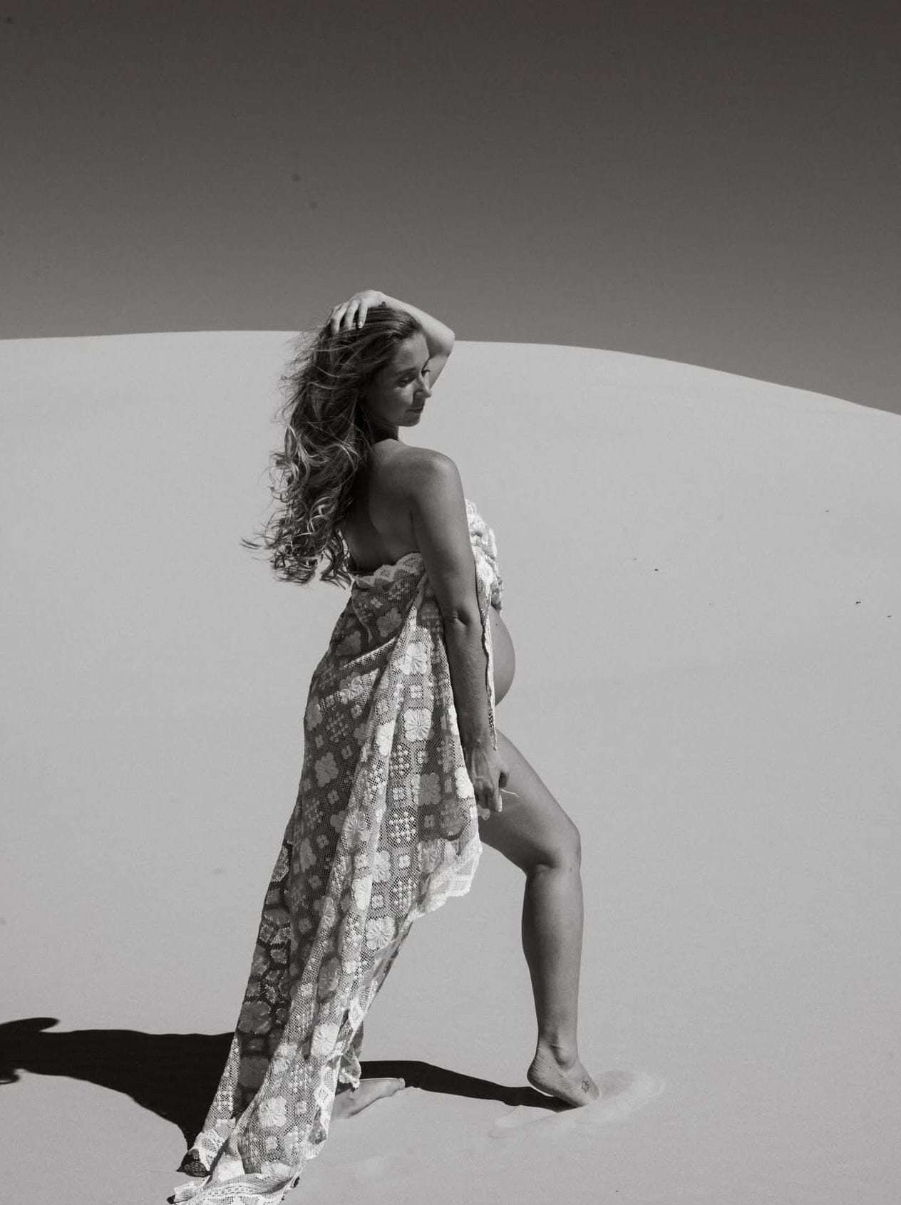 Ruffle Maternity Photoshoot Drape