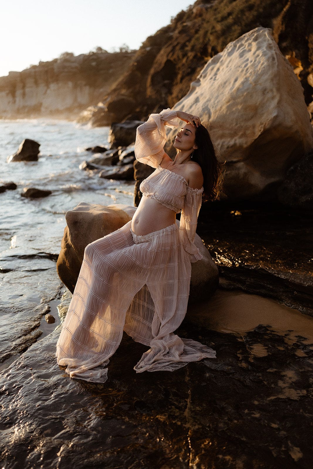 Wonderful Moments Two Piece Photoshoot Set - Nude