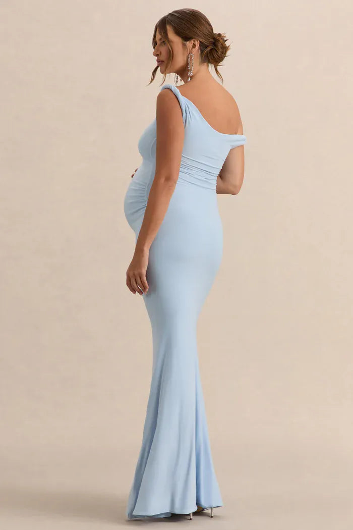 Club London Lita Powder Blue Maternity Dress