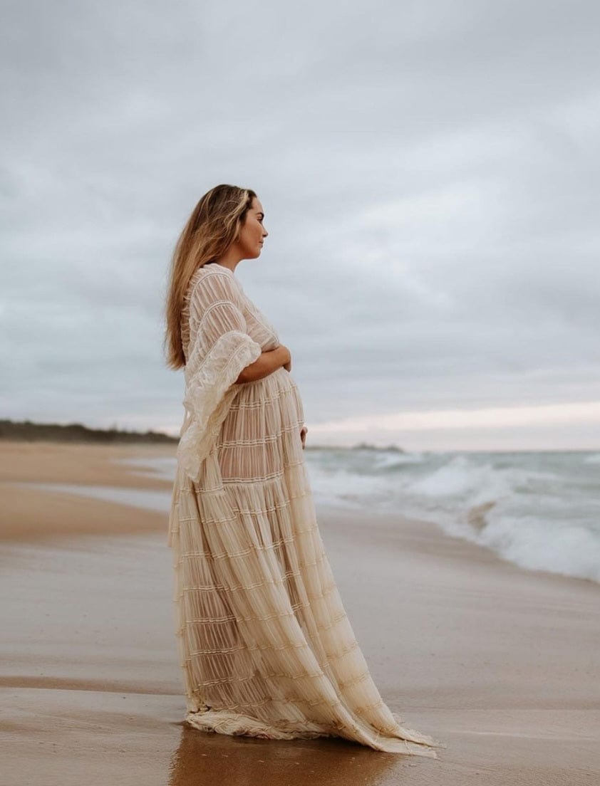 Wonderful Moments Gown - Maternity Photoshoot Dress - Elopement Dress