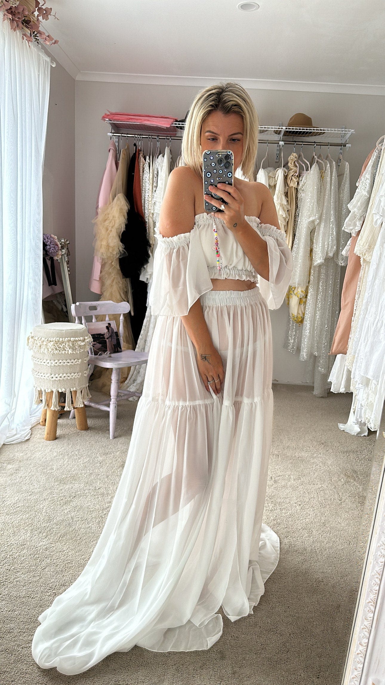 Amara Two Piece Photoshoot Set - Maternity Photoshoot Dress - Photoshoot Dress - Elopement Dress