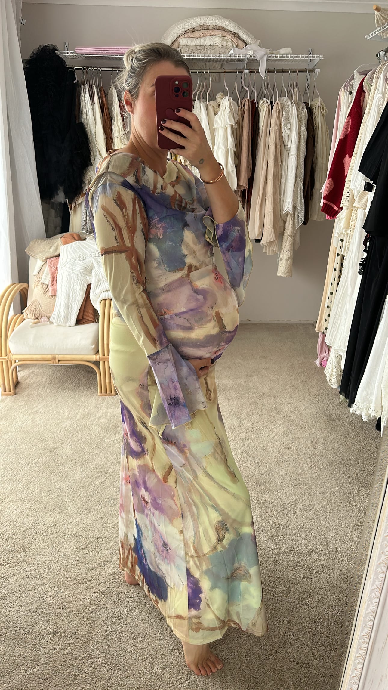 Yellow Floral Maxi Dress