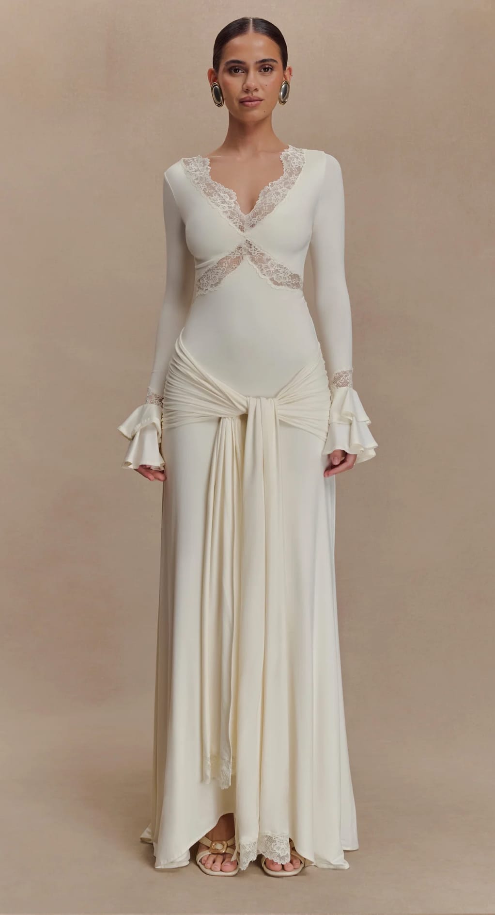 Meshki Electra Dress - Ivory - Baby Shower Dress