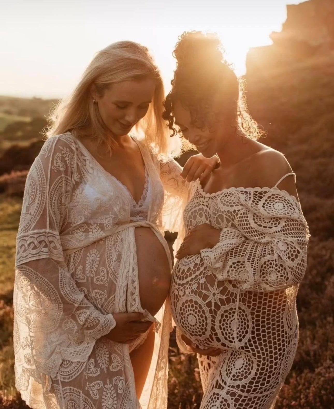 Seraphina Crochet Maxi Dress - Maternity Photoshoot Dress - Photoshoot Dress