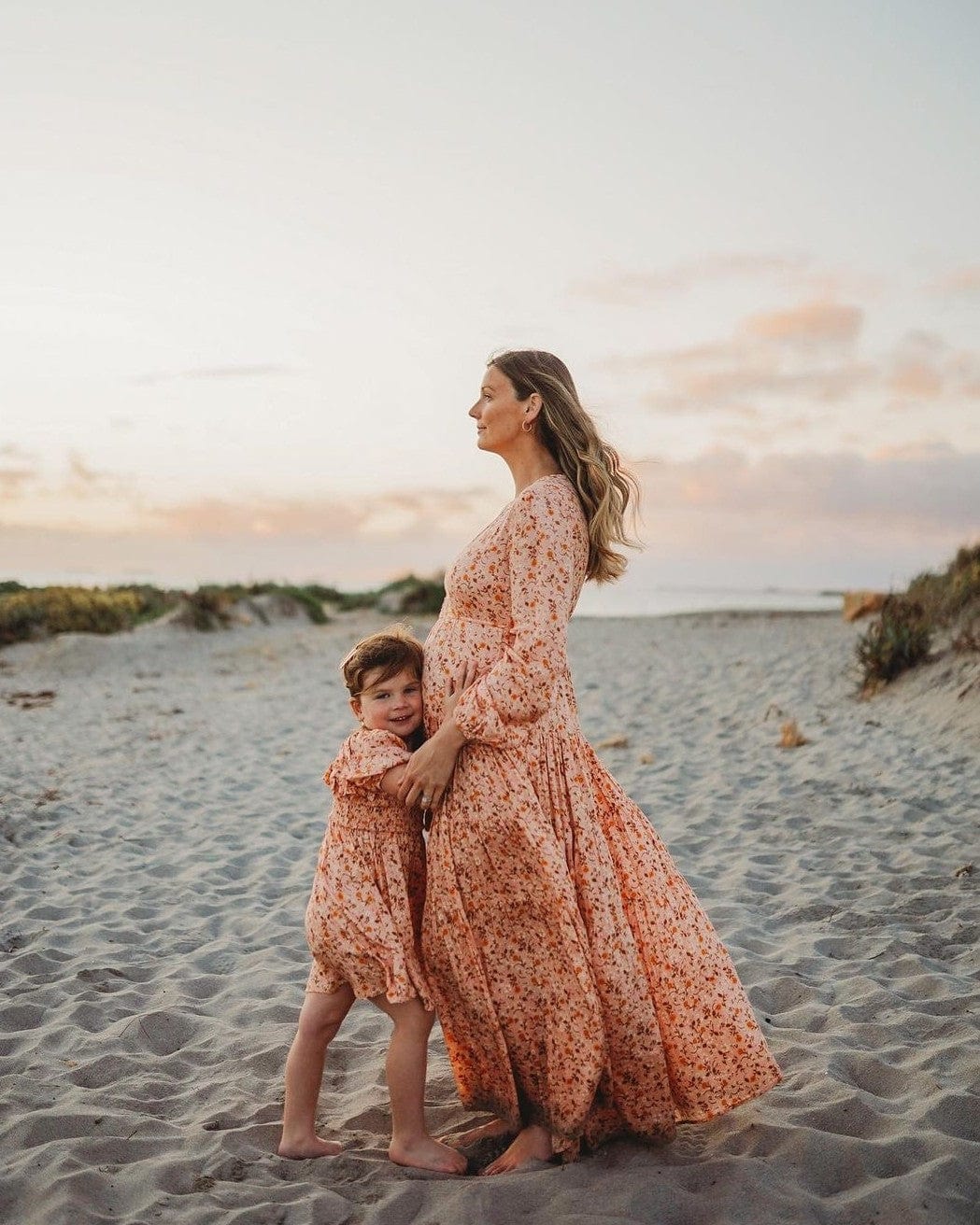 Coven and Co Mini Me Peach Posie Gown