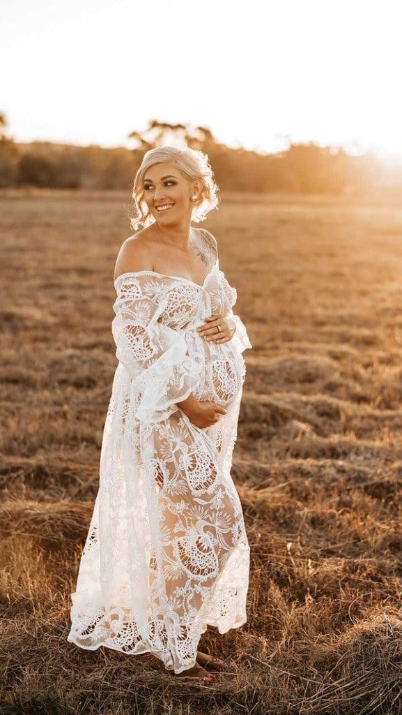 Daphne Lace Maternity Photoshoot Dress