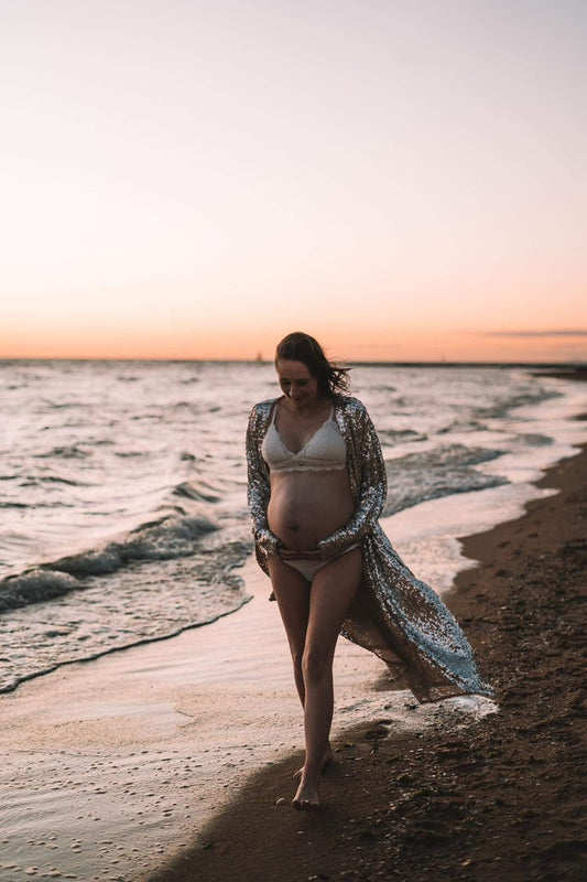 Scarlett Sparkly Maternity Photoshoot Robe