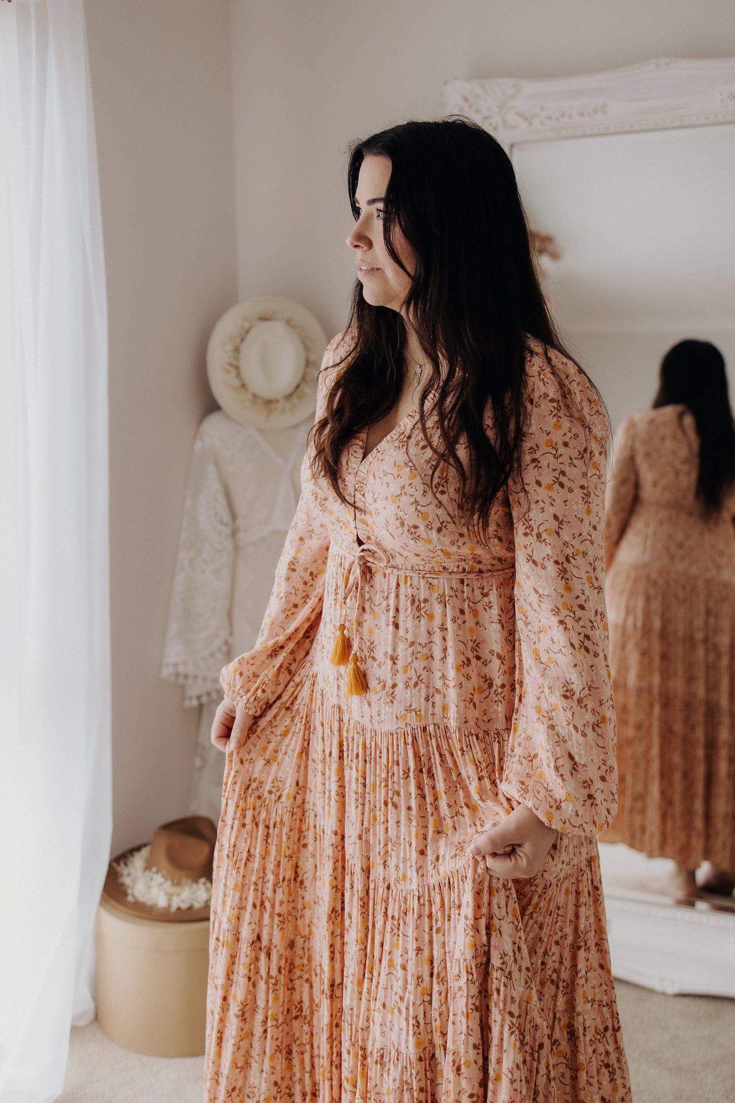 Coven and Co Peach Posie Gown